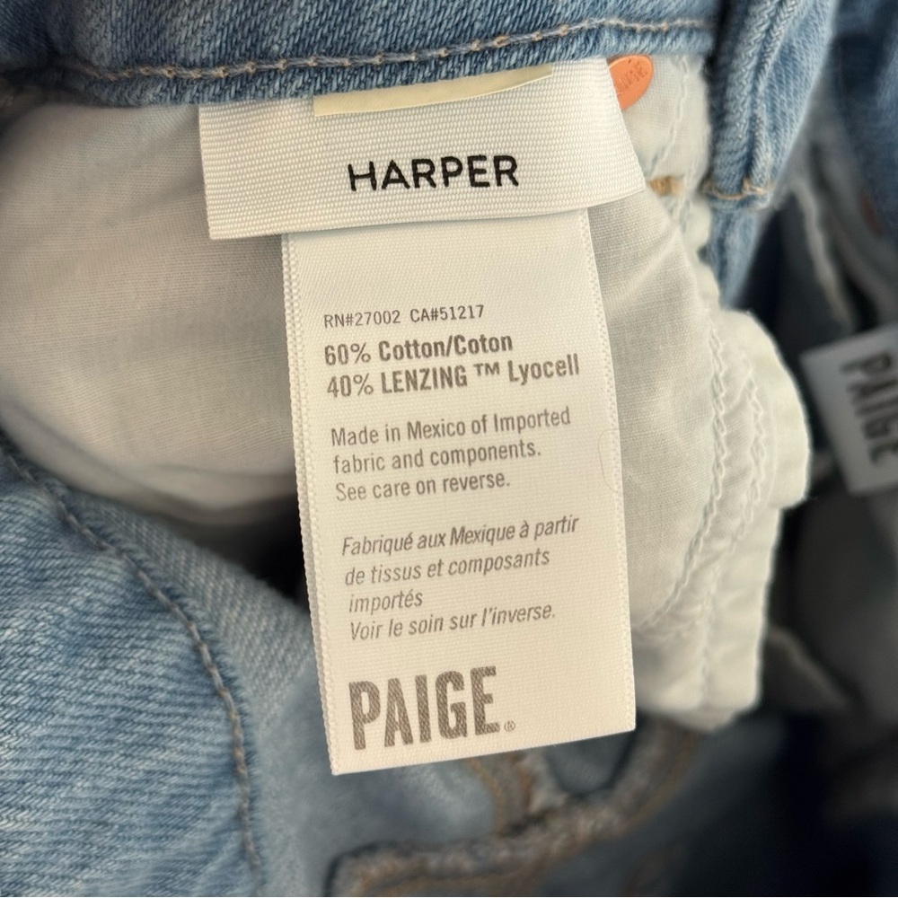 PAIGE Harper Light Blue Flare Jeans - Picture 7 of 7